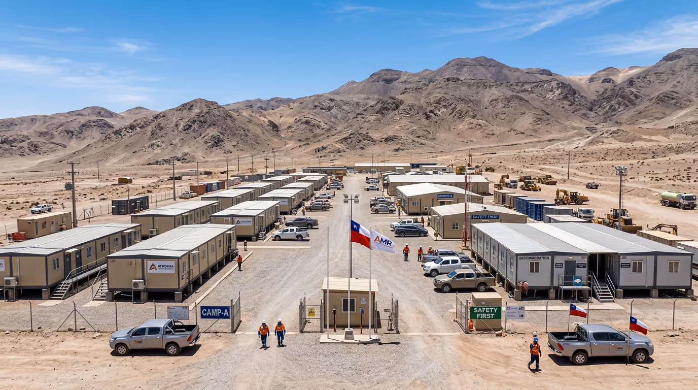 Quebrada Azul camp in Atacama