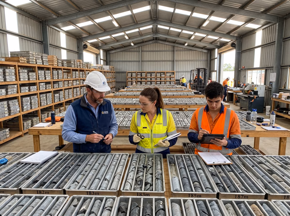 Core shed & geology
